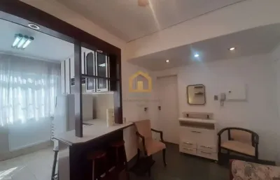 Apartamento 1 dormitorio e 1 vaga  à venda - gonzaga - santos/sp