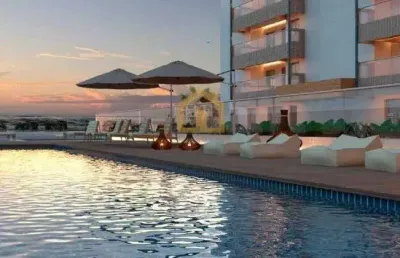 Apartamento com 3 dormitórios, sendo 2 suíte à venda - aviação - praia grande/sp