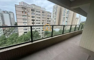 Apartamento 2 dormitorios sendo uma suíte - josé menino, santos/sp