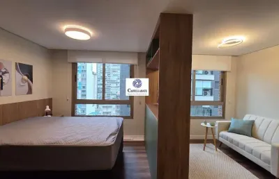 Apartamento mobiliado para locação em são paulo, pinheiros, 1 dormitório, 1 suíte, 1 banheiro, 1 vaga