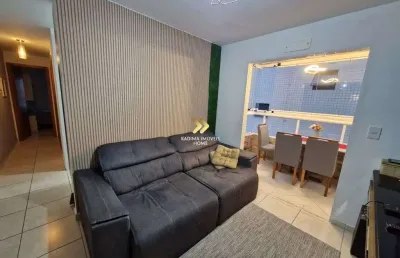 Apartamento de 2 dormitórios com suíte no caiçara em praia grande