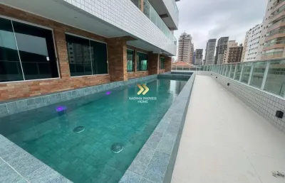 Apartamento de alto padrão  aviação 3 dorms 2 suítes vista mar garagem demarcada