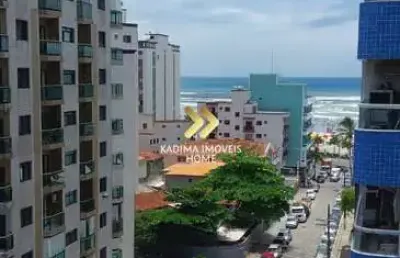 Apartamento 02 dormitórios 1 suíte, sacada vista livre 100 m/ mar - bairro ocian