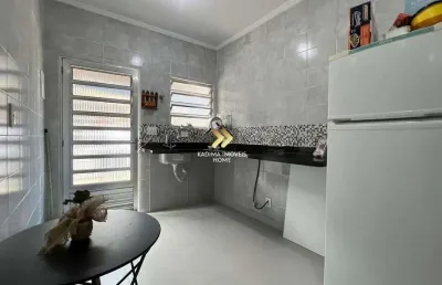 Casa em condomínio fechado com 1 quarto à venda na rua leme, 127, guilhermina, praia grande, 28 m2 por r$ 195.000