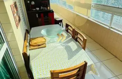 Apartamento 2 dorms 1 suite, vista livre vila guilhermina praia grande - sp