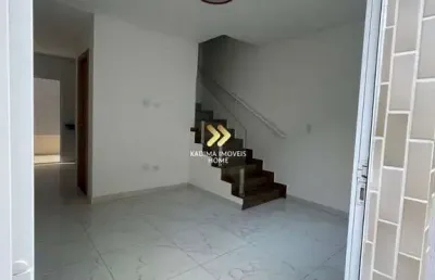 Casa em condomínio fechado com 2 quartos à venda na rua emílio de menezes, 142, vila assunção, praia grande, 55 m2 por r$ 428.000