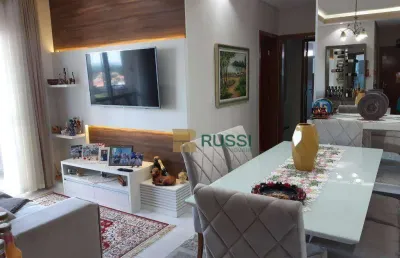 Apartamento mobiliado com 2 dormitórios, 63 m² - venda por r$700.000,00 ou aluguel por r$ 4.400/mês - parque industrial - são josé dos campos/sp