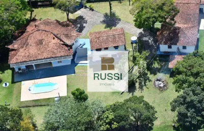Chácara com 8 dormitórios para alugar, 5765 m² por r$ 13.420,00/mês - angola - santa branca/sp
