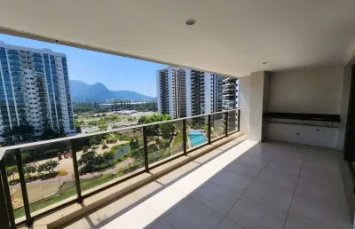 Apartamento com 4 quartos, dependências e 2 vagas pronto na barra