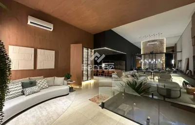 Casa em condomínio fechado à venda, 4 suítes, 4 vagas, alphaville 1 - uberlândia/mg