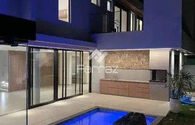 Casa em condomínio fechado à venda, 4 suítes, 4 vagas, alphaville 1 - uberlândia/mg