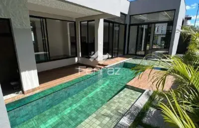 Casa em condomínio fechado à venda, 3 suítes, 3 vagas, alphaville 1 - uberlândia/mg
