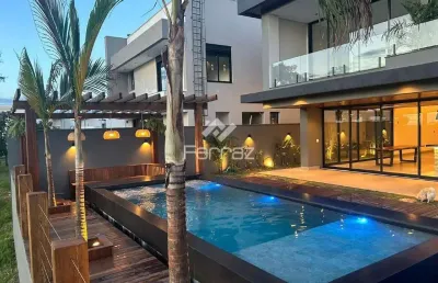 Casa em condomínio fechado à venda, 4 suítes, 4 vagas, alphaville 1 - uberlândia/mg