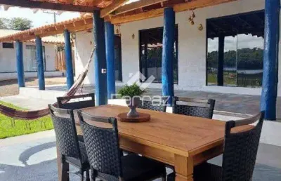 Chácara à venda, 5 suítes, condomínio portal do lago - delfinópolis/mg