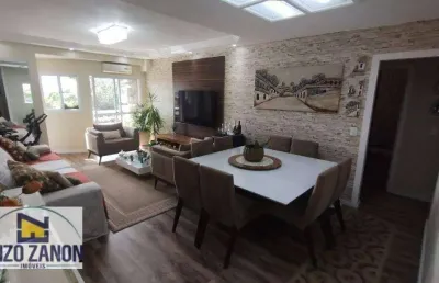 Vila caminho do mar - apartamento vista livre com 3 vagas e 3 dormitórios (2suítes), móveis planejados. prédio com elevador. baixo valor de condomínio