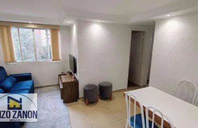 Apartamento com 3 dormitórios. condomínio com segurança 24 horas, diversos itens de lazer como piscina, quadra poliesportiva e quiosque churrasqueira.