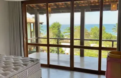Linda casa de alto padrão com vista para o mar na praia vermelha do centro em ubatuba sp