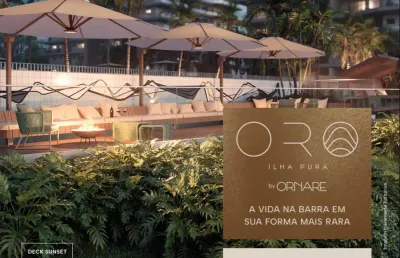 Lançamento ilha pura com unidades de 3 e 4 quartos com assinatura dos móveis ornare.