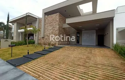 Casa condomínio fechado para alugar, 3 quartos, nova uberlândia - uberlândia/mg - rotina imobiliária