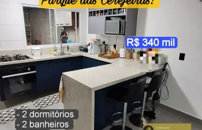 Residencial parque das cerejeiras! lindo sobrado com 2 dormitórios e 2 banheiros!