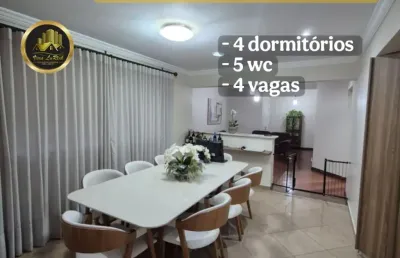 Sobrado com 4 quartos, 5 wc e 4 vagas no residencial das ilhas!