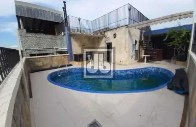 Cobertura com 4 quartos à venda na rua comendador martinelli, grajaú, rio de janeiro, 260 m2 por r$ 1.150.000