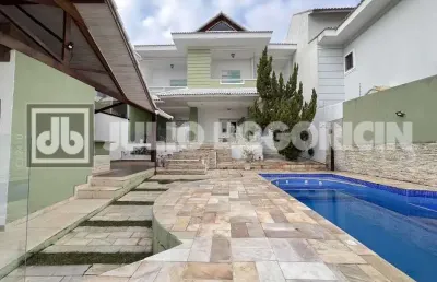 Casa em condomínio fechado com 4 quartos à venda na rua viriato correia, jardim carioca, rio de janeiro, 286 m2 por r$ 2.500.000