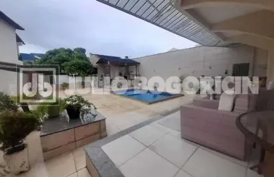 Casa em condomínio fechado com 4 quartos à venda na rua gil vicente, jardim carioca, rio de janeiro, 327 m2 por r$ 1.690.000