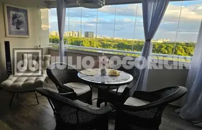 Apartamento com 4 quartos à venda na avenida cláudio besserman vianna, barra da tijuca, rio de janeiro, 140 m2 por r$ 850.000