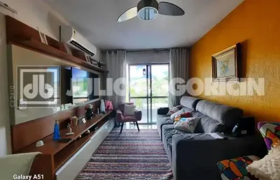 Cobertura com 3 quartos à venda na avenida geremário dantas, pechincha, rio de janeiro, 195 m2 por r$ 750.000