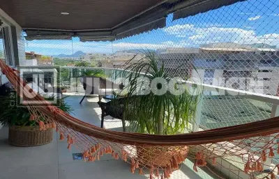 Cobertura com 3 quartos à venda na rua potiguara, freguesia (jacarepaguá), rio de janeiro, 209 m2 por r$ 755.000
