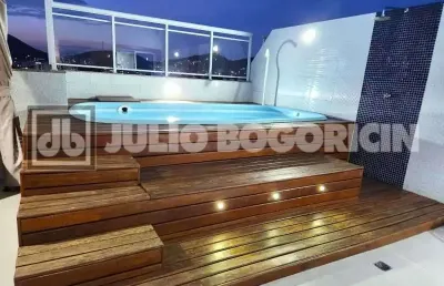 Cobertura com 3 quartos à venda na rua retiro dos artistas, pechincha, rio de janeiro, 136 m2 por r$ 610.000