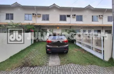 Casa em condomínio fechado com 4 quartos à venda na rua oswaldo lussac, taquara, rio de janeiro, 113 m2 por r$ 420.000