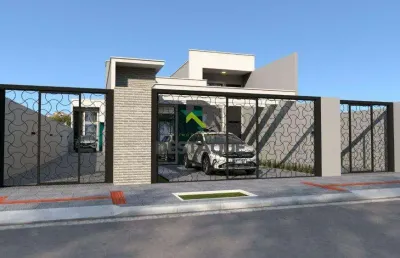 Casa  nova com 1 suite e 2 quartos- bairro periollo