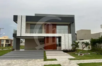 Casa alto padrão a venda no condomínio alphaville sergipe com 284m²
