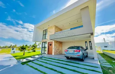Casa linda e recém construída no cond. thai na barra dos coqueiros