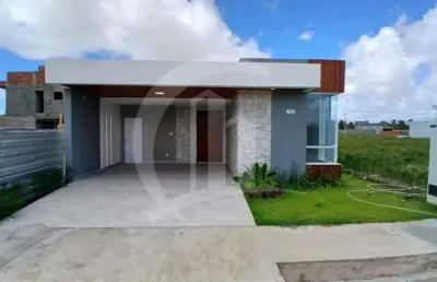 Casa com 125m² de área construída  com 3 quartos sendo 1 (suíte) para venda no condominio pandang residence bairro povoado olhos d`água barra dos coqueiros