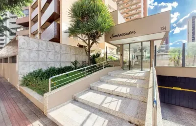 Apartamento à venda no edifício embaixador - centro de londrina.