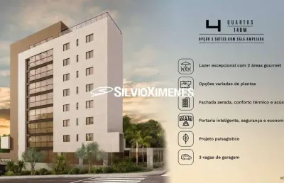 Residencial › apartamento com 140,00 (m²), 4 quartos e 2 vagas para venda