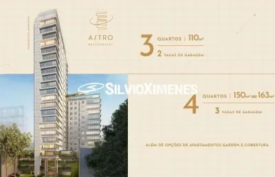 Residencial › apartamento com 163,00 (m²), 4 quartos e 3 vagas para venda