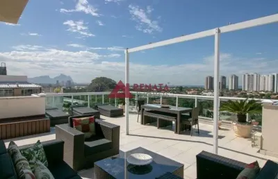 Barra da tijuca | cobertura 4 quartos, sendo 4 suítes