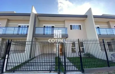 Excelente casa com 03 dormitórios uma sendo suíte, sala, churrasqueira, 02 vagas
