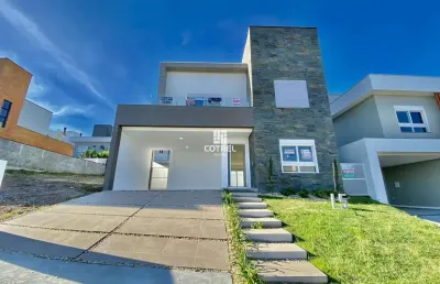 Casa nova com 3 suítes no condomínio fechado real park