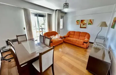 Apartamento mobiliado 2 dormitórios sendo 1 suíte, 1 vaga de garagem situado no