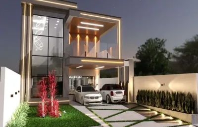 Lote + construção para venda no condomínio morada dos pássaros