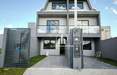 Sobrado no umbará três quartos sendo uma suíte com closet ótimo padrão de acabamento
