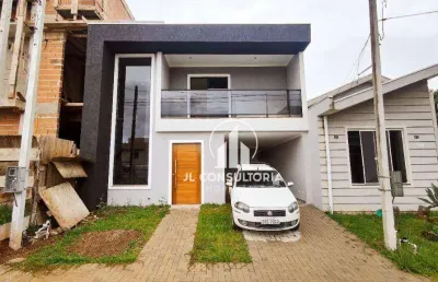 Sobrado com três quartos sendo uma ampla suíte no cond. villaggio di napoli