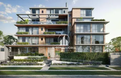 Apartamento garden com 3 dormitórios à venda, 256 m² por r$ 2.393.350,00 - hugo lange - curitiba/pr