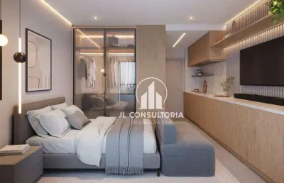 Studio à venda, 30 m² por r$ 348.900,00 - novo mundo - curitiba/pr