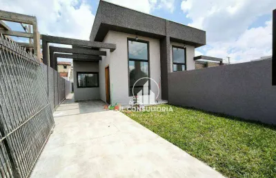 Casa com capela velha - araucária com três quartos/suíte, sala pé direito duplo e amplo terreno